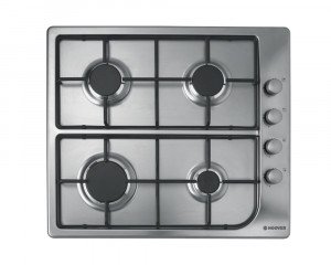 Hoover built-in Hob Gas 60cm 4 Burners Stainless Steel HGL64SX